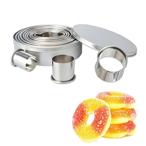 Molde Redondo para Pastel de Acero Inoxidable Directo de Fábrica, Molde para Fondant, Molde Circular para Mousse, 12 Cortadores de Galletas al por Mayor - Product Image 5