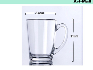Promoción claro plomo <span class=keywords><strong>pyrex</strong></span> eco-friendly agua té <span class=keywords><strong>taza</strong></span> de cristal con mango - Product Image 3