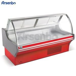 Phía trước nâng lên cửa siêu thị lạnh <span class=keywords><strong>Deli</strong></span> nóng/lạnh hiển thị thực phẩm Trường hợp với ánh sáng dẫn - Product Image 2