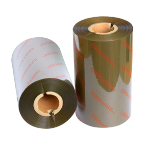 Đa Màu Sắc Spool <span class=keywords><strong>Zebra</strong></span> Máy In Ba Chiều Mã Vạch Chuyển Nhiệt Cho Nhãn Satin Nâu Cao Cấp Rửa Nhựa Ruy Băng Tương Thích - Product Image 2