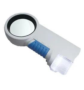 TH-7011 12x38mm LED Magnifier Handheld Loupe Acrylic Multifunction Illuminated Magnifying Glasses