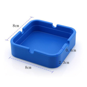 Silicone Vierkante Asbak Sigaret Rook Roken Ash Tray Stapelbaar Home Rookartikelen Asbakken - Product Image 2