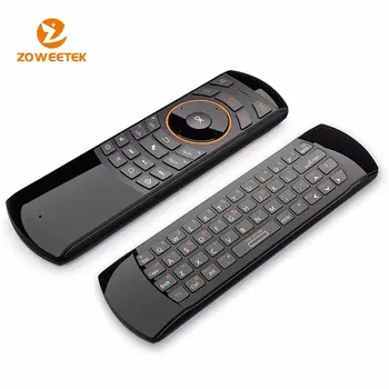 Multifunction RF Remote Control Mini Keyboard with IR Learning, Air mouse, Microphone, Supports Android, OS, Linux,Vista