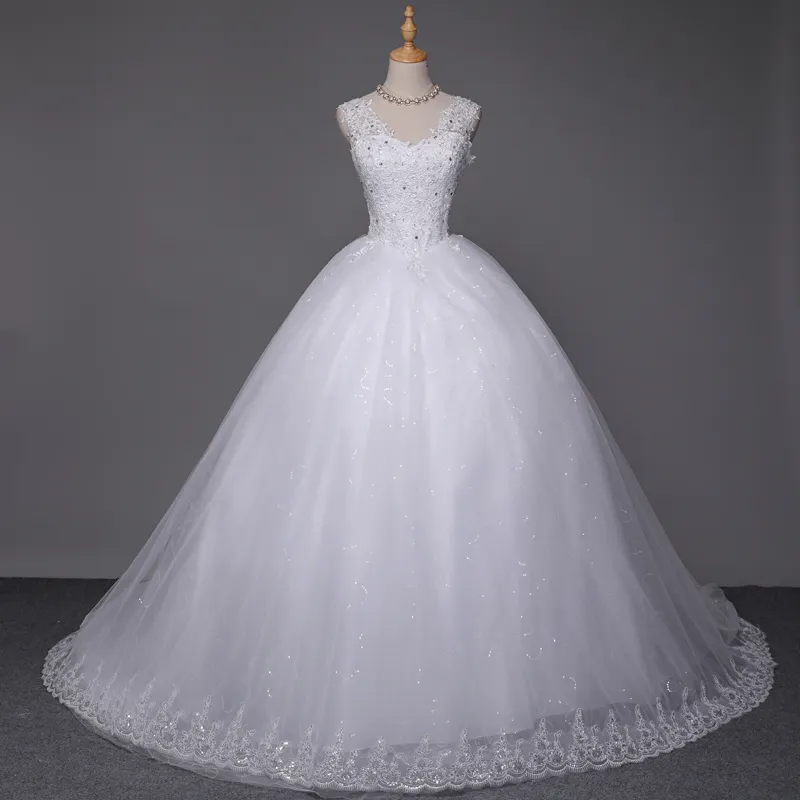 Ne280 vestido longo de ombro, vestido de casamento de renda, plus size, foto real personalizada, 2022