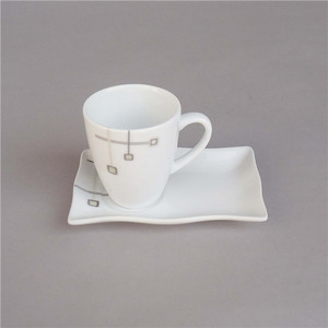 Pakistan tè tempo design moderno prodotti per la casa in ceramica tazza di tè e piattino per supporto dei cookie - Product Image 2