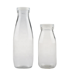 Bouteille de thé à lait ou de boisson, <span class=keywords><strong>pour</strong></span> jus, avec couvercle en plastique transparent ou en métal, hermtique et étanche, 200ml, 250ml, 500ml, 1l - Product Image 4