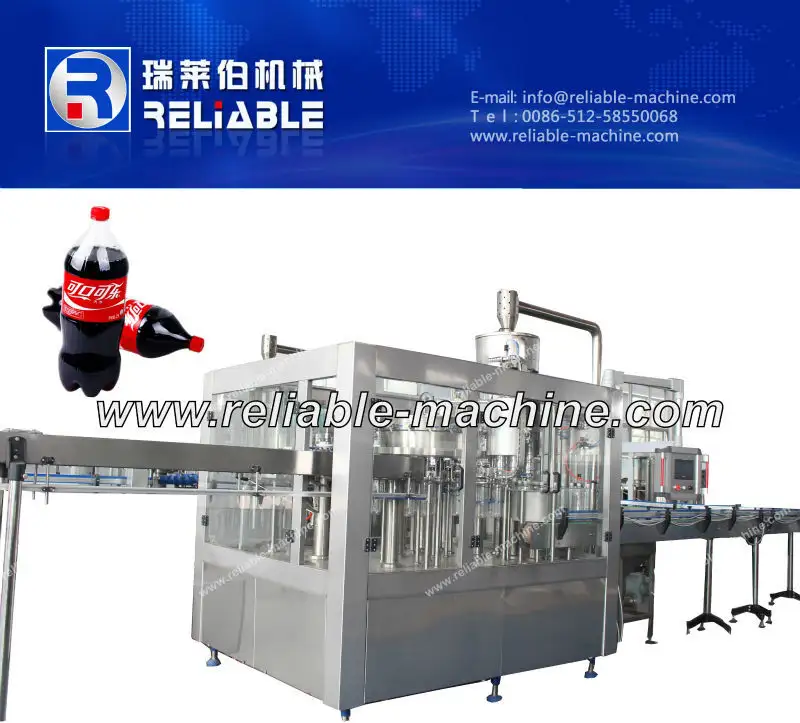 Automático de embotellado de bebidas gaseosas de llenado de la máquina/equipo