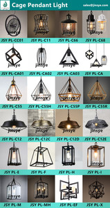 E26 E27 Antique <strong>Cage</strong> Pendant <strong>Light</strong> Black Diamonds Shaped Metal <strong>Cage</strong> Lamp <strong>Shade</strong> - Product Image 4