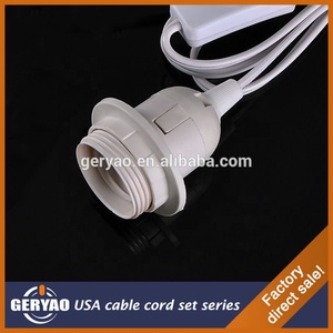 Mỹ Canada Loại USA Canada <span class=keywords><strong>E26</strong></span> Đèn chủ với dây điện, 2 pin cắm, 303 On Off chuyển đổi - Product Image 5