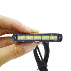 Luz LED blanca resistente al agua para matrícula de coche o motocicleta, luz trasera de freno, 15 Uds.