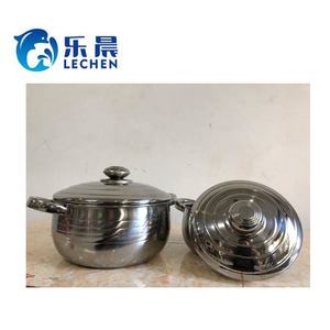 Bán buôn Thép Không Gỉ Hot Nồi Mì Ống Nấu Ăn Đôi Tay Cầm Canh Nồi Bộ với Nắp - Product Image 3