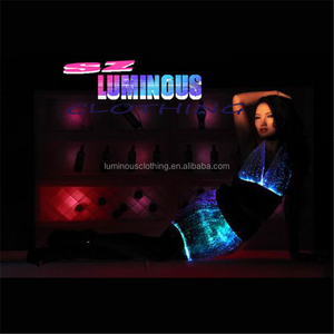 Moda sexy de fibra óptica luz luminosa stripper danza etapa desgaste <span class=keywords><strong>ropa</strong></span> - Product Image 1
