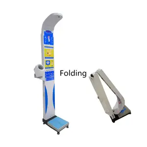 DHM-800S Coin Vận Hành Folding Chiều Cao Trọng Lượng Bmi Máy Với Huyết Áp Và Máy In Nhiệt