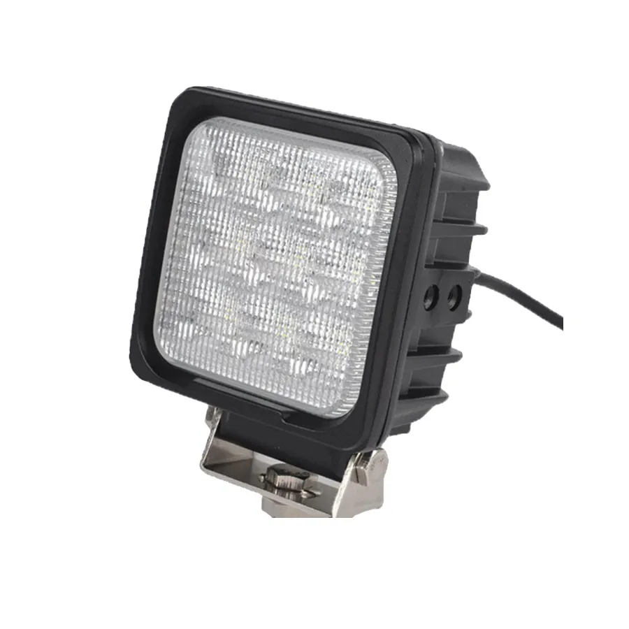 China Manufacturer Wholesale Super Bright 4''27W 2400lm Automotive LED Square Work Light Led Spot Flood Lighting For Tractors