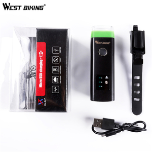 Tây BIKING Bike Front Light Cảm Ứng Xe Đạp Bright Light USB Sạc Đèn Pin Đi Xe Đạp Không Thấm Nước Torch Bike Led Đèn Pha - Product Image 2