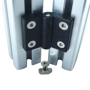 Großhandel Moderne Schwarze 3030 Serie Kunststoff-Scharniere Zubehör für Innentüren Fenster 4mm Dicke 180° Öffnungswinkel - Product Image 3