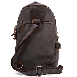 Borse da uomo resistenti all'acqua OEM borse a <span class=keywords><strong>tracolla</strong></span> per ragazzi 16 OZ borse a <span class=keywords><strong>tracolla</strong></span> in tela nera per uomo borsa a <span class=keywords><strong>tracolla</strong></span> Vintage Messenger - Product Image 5