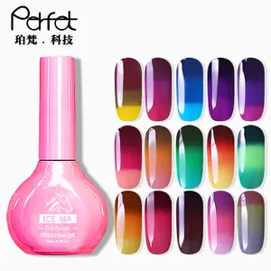 Chuyên Nghiệp Tuyệt Vời Nhiệt Độ Thay Đổi UV Gel Mood Color Thay Đổi Nail Gel Polish