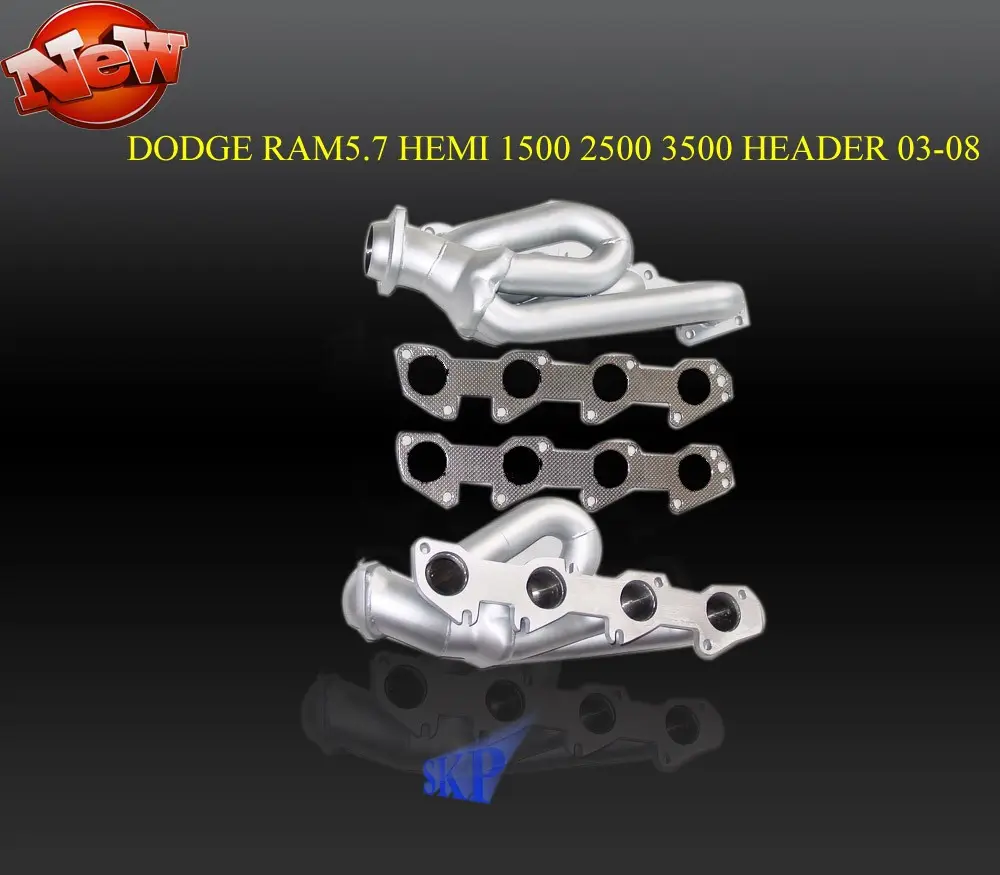03-08 DODGE RAM HEMI TRUCK V8 ENGINE 5.7L 1500 2500 3500用セラミックコーティングされたエキゾーストヘッダー