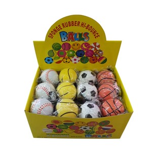 Wholesale <strong>Tennis</strong>/BasketBall/Baseball/Soccer Ball Shape Rubber Sponge Bouncy Balls