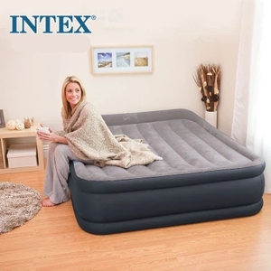 Intex67736 Inflatable giường đôi Deluxe gối còn lại lớn lên đôi airbed với built-in gối - Product Image 2