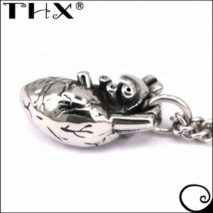 Collar anatómico de joyería de corazón humano, <span class=keywords><strong>regalo</strong></span> <span class=keywords><strong>para</strong></span> enfermera cardíaca, <span class=keywords><strong>cirujano</strong></span>, hombre y mujer - Product Image 4