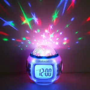 Music Starry Star Sky Digital Led Projection Projector Alarm Clock Calendar Thermometer horloge reloj despertador