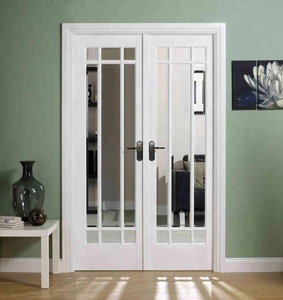 Porta interna di lusso <span class=keywords><strong>in</strong></span> stile Francese porta di <span class=keywords><strong>legno</strong></span> e telaio della finestra di disegno - Product Image 3