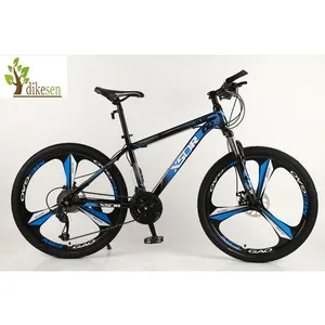 2023 DIKESEN HongZe 3D bicicleta de montaña de color negro y azul rueda unida Material de horquilla de acero y bicicleta de nieve de género para mujer