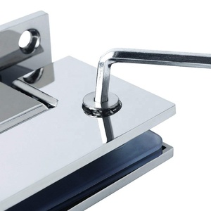 تخصيص الحمام الفولاذ المقاوم للصدأ الزجاج المشبك إلى الجدار المفصلي - Product Image 6