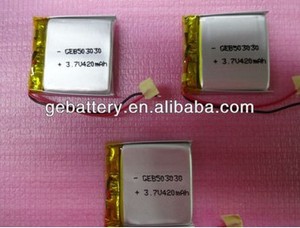 De haute qualité 503035 3.7 v 500 mah au lithium polymère batterie - Product Image 3