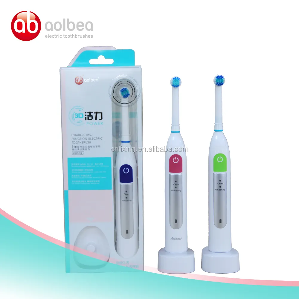 2019 ALB-910-2หัวแปรงแบบสั่นชุดแปรงสีฟันไฟฟ้าแปรงสีฟันแบบโรตารี่