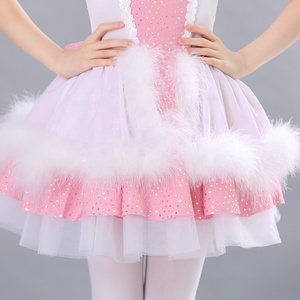 Jupe <span class=keywords><strong>tutu</strong></span> <span class=keywords><strong>rose</strong></span> et blanche, tenue de danse pour petit lapin, grand nœud <span class=keywords><strong>rose</strong></span>, costume de danse - Product Image 4