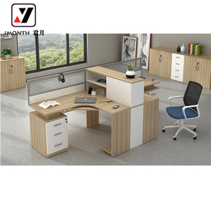 Giá rẻ hiện đại cuộc gọi trung tâm đồ nội thất E1 melamine Hội Đồng Quản trị tùy chỉnh mở rộng mô-đun hình chữ L nhân viên văn phòng máy trạm - Product Image 4