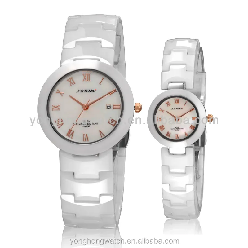 Best Price Wholesale White Sapphire Band Ceramic Watch