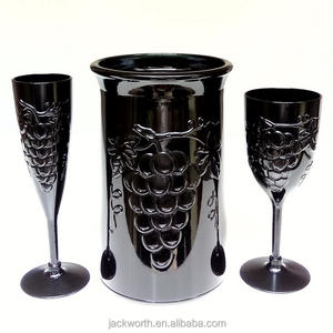 Gobelet à vin en plastique acrylique à motif de raisin pour refroidisseur à vin pour fête - Product Image 3