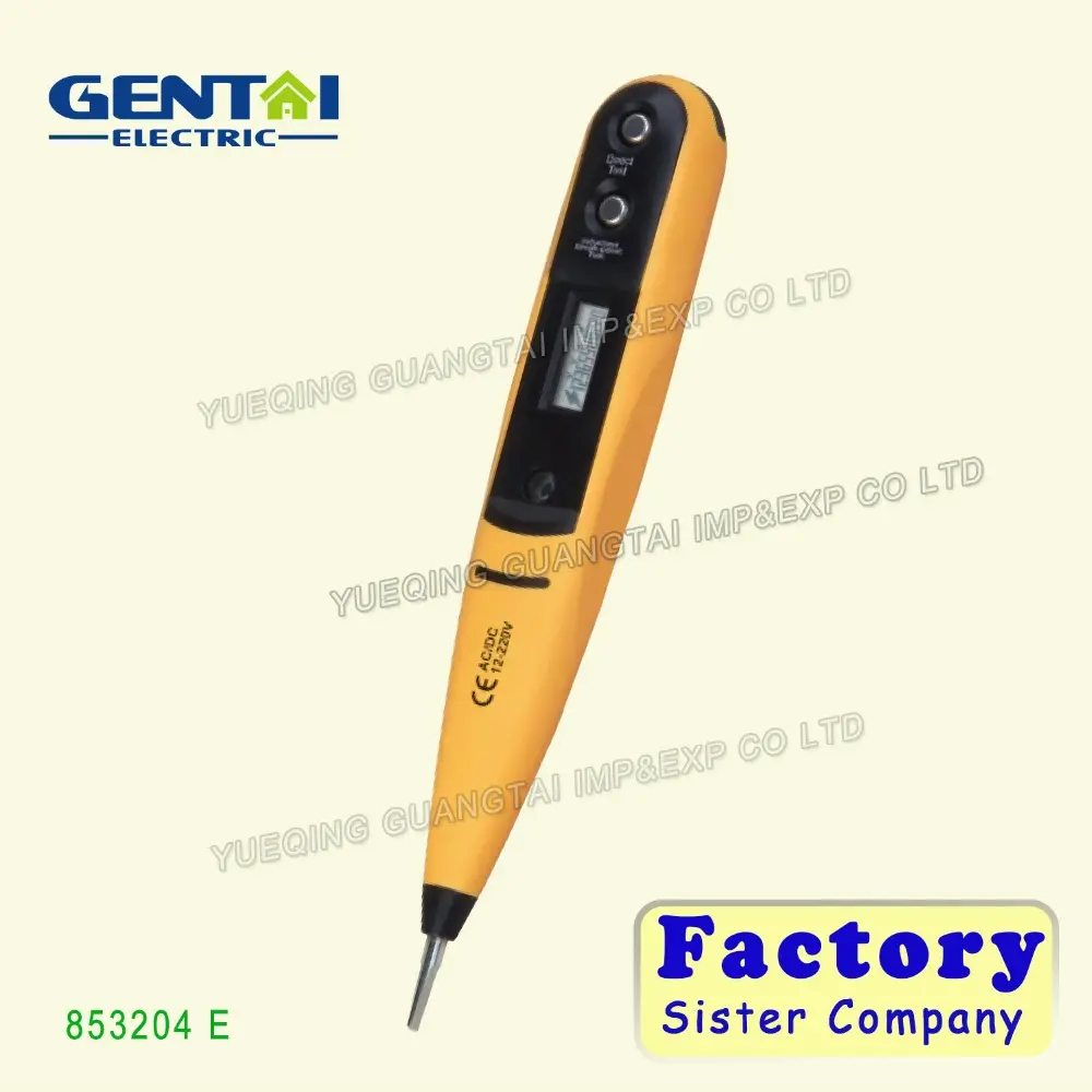 Destornillador Digital LCD, probador de voltaje, Detector de bolsillo, medidor de voltaje eléctrico Digital, 12-250V AC/DC