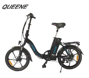 QUEENE/20 بوصة مصغرة دراجة كهربائية قابلة للطي مدينة كروزر دراجة كهربائية دراجة نارية