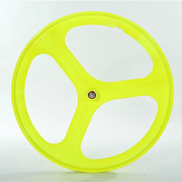 700C 3 spoke lightest strongest magnesium alloy bike wheel /fixed gear type hub bike wheel