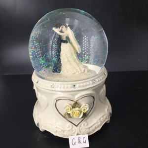 Carillon con Sfera <span class=keywords><strong>di</strong></span> <span class=keywords><strong>Neve</strong></span> in <span class=keywords><strong>Cristallo</strong></span> per Matrimonio - Product Image 2