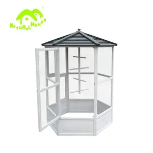 Wooden Cages Item -BC-1500 Cheap Bird Cage Wooden Bird Cage Outdoor Decorative Bird Cages Wholesale Wholesale Pet Accessories
