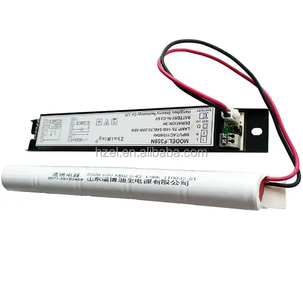 Paquete de batería recargable de respaldo de batería de luz LED de emergencia