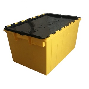 Kotak penyimpanan plastik <span class=keywords><strong>PE</strong></span> tugas berat peti lipat Solid untuk penyimpanan atau transportasi logistik kotak plastik tugas berat - Product Image 1