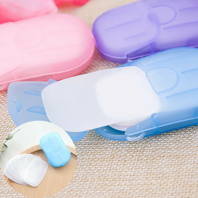 Disposable Hand Washing Tablet Camping Travel Sport Carry Soap Paper Toilet Soap Paper