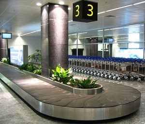 Wrijving/ketting aangedreven luchtvaart antenne aero platte plaat bagage transportband/luchthaven bagage carrousel - Product Image 3