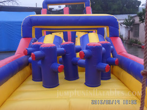 Venta superior Mejor calidad Boot Camp Inflar carrera <span class=keywords><strong>de</strong></span> obstáculos 90 pies Inflable Adultos Parque deportivo Venta China - Product Image 4