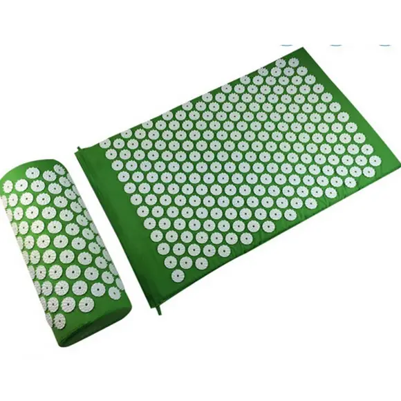 Acupressuur Mat Hoofd Hals Terug Voetmassage Kussen Met Kussen Yoga Spike Mat Anti-Stress Acupunctuur Naald Massage Kussen