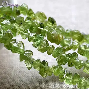 cheap natural untreated gemstone beads peridot wholesale stone chips for sale