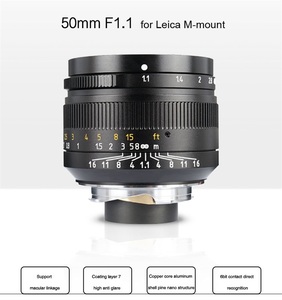 7ช่างฝีมือ50มม. F1.1 M-mount เลนส์คงที่สำหรับกล้อง <span class=keywords><strong>Leica</strong></span> M-Mount (M, M240, M3, M6, M7, M8, <span class=keywords><strong>M9</strong></span>, M9P, M10) - Product Image 5