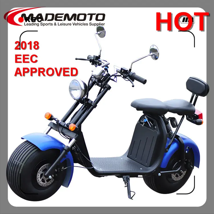 Por la CEE gran rueda monopatín eléctrico scooter Eléctrico citycoco ES8004VIII